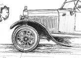 dessin de la Ford T par Jean Marie Guivarc'h